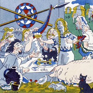 Festin (Gallisk banket), i La Gaule et les Gauls, Frankrigs historie af Jules depaquit