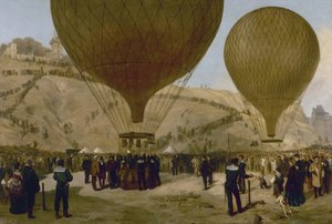 Léon Gambettas afgang til Tours med ballonen "Armand-Barbès", 7. oktober