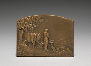 Medaljon. af Jules Dupré
