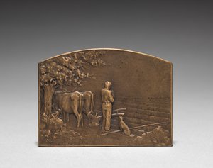 Medaljon forside. af Jules Dupré