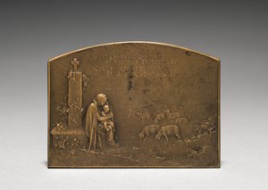 Medaljon omvendt. af Jules Dupré