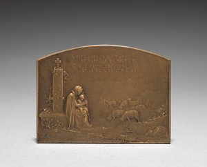 Medaljon omvendt. af Jules Dupré
