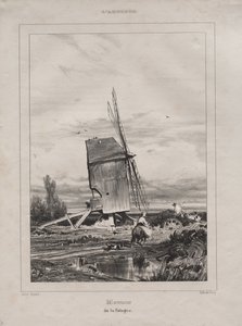 Mølle i Sologne, Frankrig, 1835. af Jules Dupré