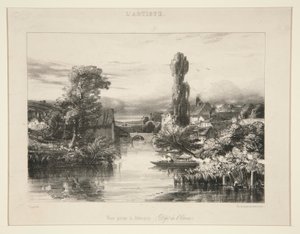 Vue Prize a Alencon ; fra L af Jules Dupré