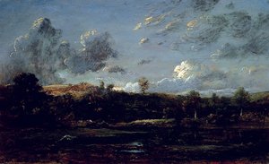 In the Landes, ca. 1841 (olie på lærred) af Jules Dupré