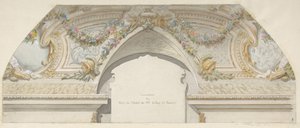 Design til Hôtel de Trevise, Paris, anden halvdel af 1800-tallet. Skaber: Jules-Edmond-Charles Lachaise, Eugène-Pierre Gourdet. af Jules Edmond Charles Lachaise and Eugène Pierre Gourdet