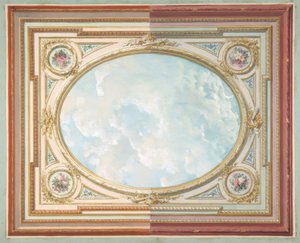 Design til et loft af trompe loeil sky