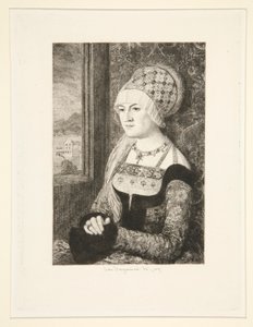 Portræt af en kvinde af Jules Ferdinand Jacquemart