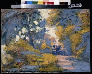 Solrig vej. Maleri af Jules-Leon Flandrin (Jules Leon Flandrin af Jules Flandrin