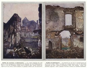 Chateau gård i Montceaux, Ruinerne af Montceaux af Jules Gervais Courtellemont