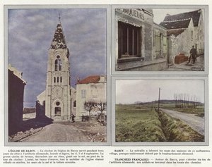 The Church of Barcy, Barcy, Tranchees Francaises af Jules Gervais Courtellemont