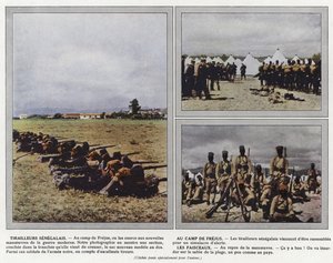 Senegalesiske Tirailleurs, ved Camp de Frejus, Les Faisceaux