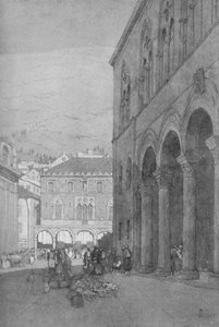 Rektorpaladset og den offentlige plads i Ragusa, 1913