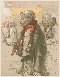 Au Pays Noir i det sorte land, ca. 1898. af Jules Gustave Besson