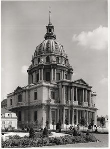 Facaden af St. Louis-kirken, Dome des Invalides, 1679-1706