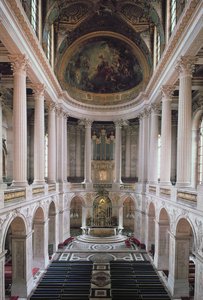 Indvendigt billede af kapellet, 1699-1710 foto af Jules Hardouin Mansart