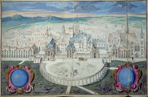 Paladset for hertugerne af Bourgogne i Dijon før restaurering af Mansart, 1698