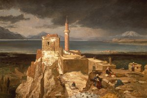 Van-søen og fæstningen, Armenien (olie på lærred)