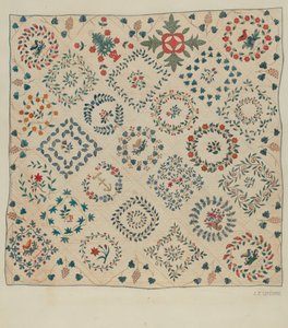 Coverlet lampet, ca. 1936.