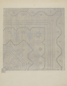 Candlewick Coverlet Woven, ca. 1936.