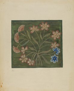 Broderet cover, ca. 1936. af Jules Lefevere