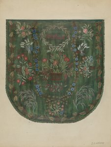 Broderet cover, ca. 1936. af Jules Lefevere