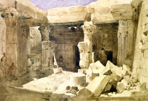 Pyramiderne og Sfinxen, Giza, Egypten, 1800-tallet af Jules Lemaitre