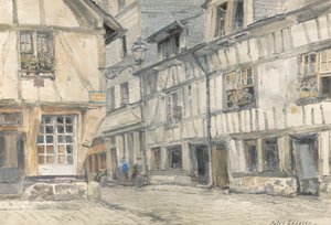 Udsigt over Rue de Lamitie af Jules Lessore