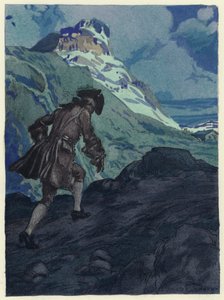Illustration til Casanovas erindringer (farvelitografi) af Jules Marie Auguste Leroux