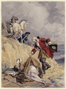 Illustration til Casanovas erindringer (farvelitografi) af Jules Marie Auguste Leroux