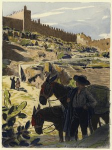 Illustration til Casanovas erindringer (farvelitografi) af Jules Marie Auguste Leroux