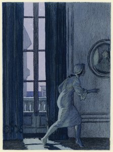 Illustration til Casanovas erindringer (farvelitografi) af Jules Marie Auguste Leroux