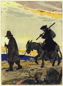 Illustration til Casanovas erindringer (farvelitografi) af Jules Marie Auguste Leroux