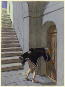 Illustration til Casanovas erindringer (farvelitografi) af Jules Marie Auguste Leroux
