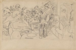 Caf? Scene af Jules Pascin