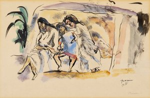 Siesta af Jules Pascin