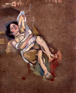 The Limousin Woman, ca. 1908 (olie på lærred) af Jules Pascin