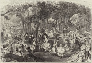 Børnebold på præ-catalansk (gravering) af Jules Pelcoq