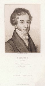 Casimir Bonjour, fransk dramatiker (gravering) af Jules Porreau