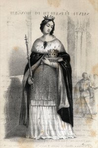 Portræt af Sankt Elizabeth af Ungarn (1207 - 1231)
