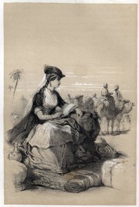 Portræt af Lady Mary (Marie) Wortley Montagu (Wortley-Montagu) (26. maj 1689 - 21. august 1762), britisk forfatter.