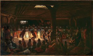 Dans i et underjordisk Roundhouse ved Clear Lake, Californien af Jules Taverniers