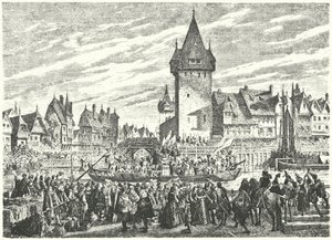 Hirsebreifahrt, transport af en last hirse med båd fra Zürich til byens allierede, Strasbourg