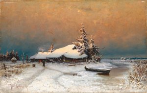 Vintersolnedgang, 1887