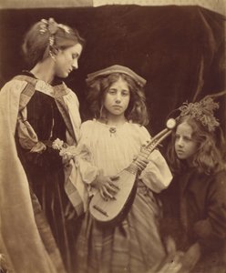 En minstrel-gruppe, 1867 (foto) af Julia Margaret Cameron