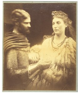 Lancelot og Guinevere, ca. 1873 (sølv gelatinetryk) af Julia Margaret Cameron