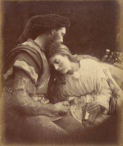 Afskeden mellem Sir Lancelot og dronning Guinevere af Julia Margaret Cameron