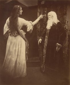 Vivien og Merlin, 1874. af Julia Margaret Cameron