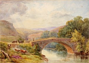 Lewisburn Bridge, North Tyne af Julia Swinburne