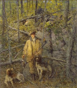 Jæger og hunde, 1912.